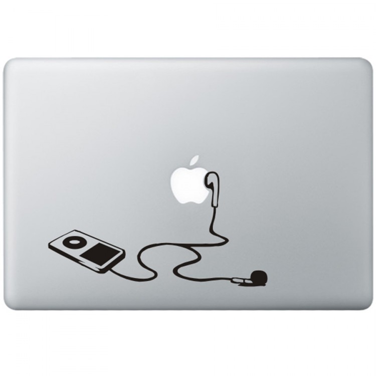 iPod MacBook Aufkleber Schwarz MacBook Aufkleber